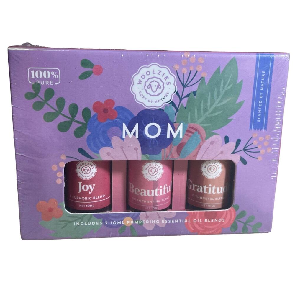 Woolzies Laundry Essential Oils set Joy, Beautiful & Gratitude, Birthday